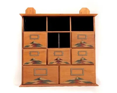 Tủ sơn màu để bàn cổ điển có ngăn kéo hoạt động